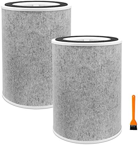 Piguoat 2pack HP201 Filter Fit for Shark HP201 HP202 Air Purifier Max & HC502 HP200 Model, 3-во-1 H13 Ture Ture HEPA Filter, Дел # He2fkbas, He2fkbasmb