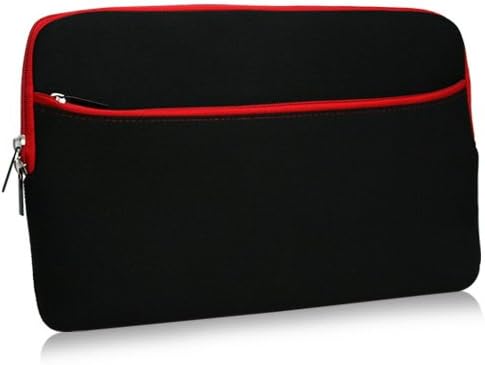 Boxwave Case компатибилен со Google Pixelbook Go - Softsuit со џеб, мека торбичка Неопрена со покривка на ракав Зипер за џеб за Google Pixelbook