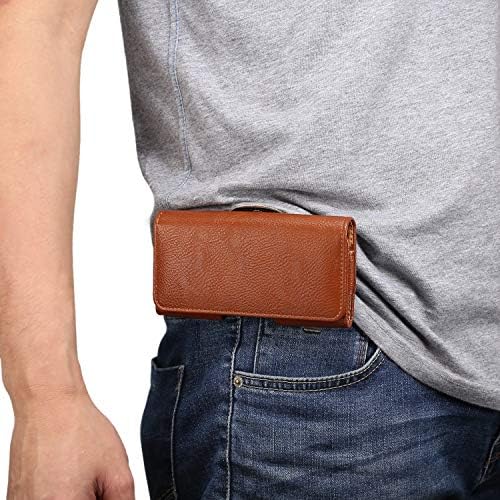 Pengping Holder Case Leather Belt Holdt for iphone 11/XR, кожен појас кутија со торбичка за мобилни телефони, држач за телефон за Samsung