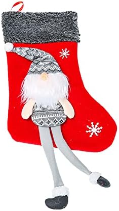 Ксиос 2022 Божиќни Чорапи Два Стила Големи Чорапи Камин Висечки Чорапи Снегулка Санта Снешко Украсни Чорапи Божиќни Празнични