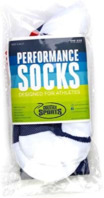 ChalkTalkSPORTS Атлетски Полу Амортизирани Чорапи На Екипажот | Ткаени Чорапи За Веслање | Повеќе Дизајни