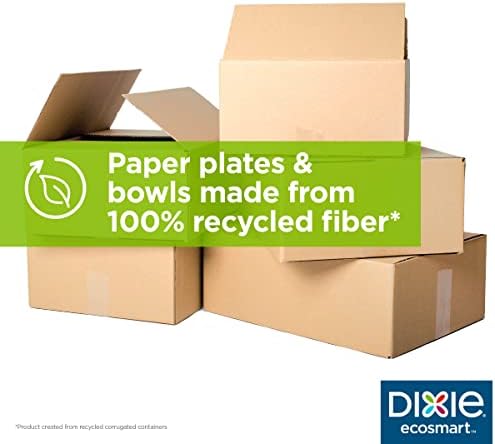 Dixie® ecosmart€ 20oz Рециклирани Влакна Хартија Чинии ОД ГП ПРО, RFB20WS, 500 Брои