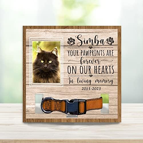 Вашите отпечатоци од шепи се засекогаш во нашите срца, Персонализиран Држач За јака за мачки Шантили, Знак За Јака За Миленичиња Со