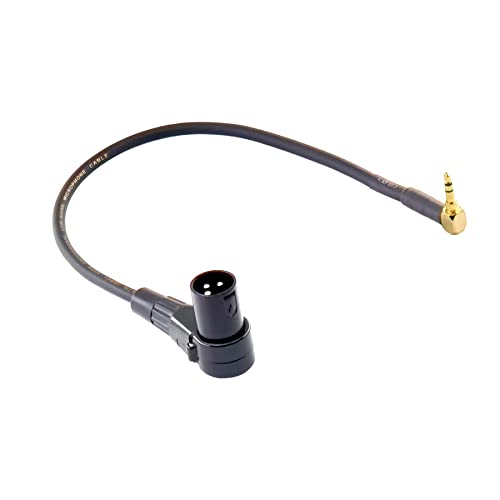 WJSTN десен агол машки XLR до 3,5 mm адаптер, 3,5 mm TRS до XLR стерео машки до XLR машки кабел