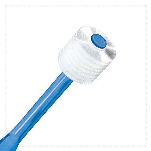 Брилијантна мека четка за заби за возрасни-Микро-фина со глава на четка, со заоблен врв 360 степени низ влакната, чувствителна