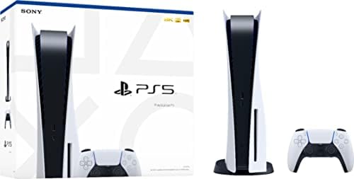 PlayStation 5 диск верзија PS5 Конзола - 4K -ТВ игри, излез од 120Hz 8K, 16 GB GDDR6, 825 GB SSD, WiFi 6, Bluetooth, 5.1