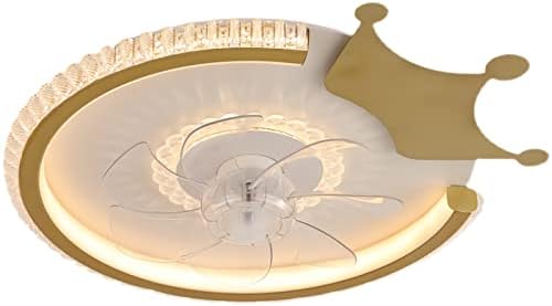 Fehun Fan Light Light Temmable тавански вентилатори со ламби, тивки во осветлување на таванските вентилатори со светла и далечински тавански