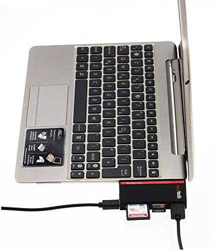 Navitech 2 во 1 лаптоп/таблет USB 3.0/2.0 HUB адаптер/Micro USB влез со SD/Micro SD -читач на картички компатибилен со ASUS ZenBook 13 UX334FL