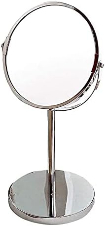 Винис шминка огледало за шминка суета огледало, двострано огледало за убавина 3x зголемување козметичко огледало 360 ° вртење на бања