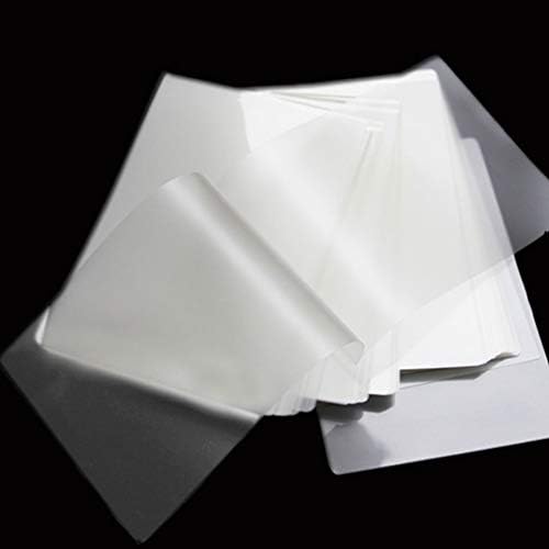 Исцелување 200 парчиња термички ламинирачки торбички со големина на букви, стандардна дебелина водоотпорен филм бел 0,08мм, 6 инчи