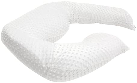 Бела минки во облик на тело перница што е одлична за време на бременоста. Оваа перница е долга 84 инчи и го прави лежењето на каучот