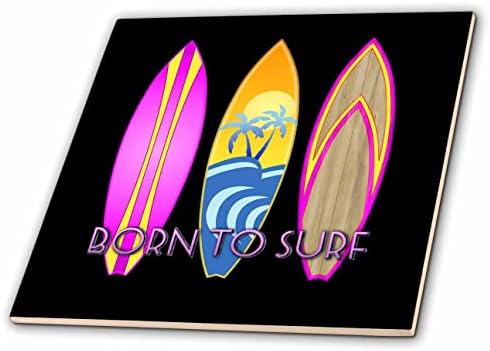 3дроза Розова Родена За Сурфање со класични даски за сурфање, одлична за сурферите. - Плочки