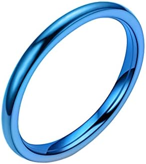 2023 година Нова рака со договор со мода на женски фино полиран прстен за прстенести прстени за двојки од 2 мм прстени бран тинг