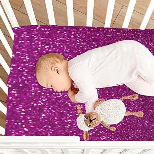 Чувајте ги опремените чаршафи за креветчиња за момчиња, мека дише удобна сјајна текстура, сет за бебиња, чаршафи се вклопуваат стандардни