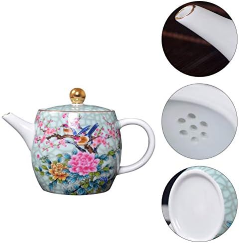Чај сад чај сад керамички чајник кинески чај чај сервирање чај котел јапонски чајник гроздобер садови чај птици чајник цвет чајник чај додаток