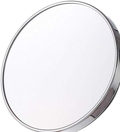 FXLYMR Десктоп Шминка Огледало Убавина Огледало Зголемување Круг Суета Козметички Огледало со 3 Вшмукување Чаши За Козметички Шминка