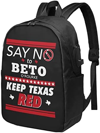 Кадео Кажа Не На Бето Гласањето Чувајте Го Тексас Црвениот Лаптоп Ранци Бизнис Патување Лаптопи Ранец Со Usb Полнење Порта