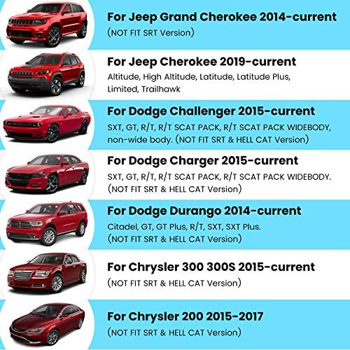 Управувач за смена на воланот Продолжена обвивка за прегратки за менувач за полнач на Dodge Challenger Durango RT & Scat Pack 2015-2020, за Jeep Grand Cherokee 2014-2020 Додатоци за внатрешна декорац?