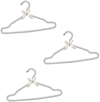 Holibanna Pearl Hanger Clear Hangers Pearl Hangers Мултифункционални панталони решетки за деверуша облека, закачалка, бирач со брадавици, решетка