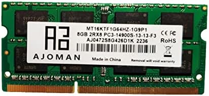 AJOMAN 8GB PC3L - 14900S DDR3 / DDR3L ЛАПТОП RAM меморија 1866MHz 1867mhz SODIMM 2Rx8 1.35 V Не-ECC Unbuffered 204pin Лаптоп Меморија