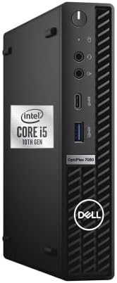 Dell Optiplex 7080 Micro Form Factor Mini Business Desktop, Intel Core i5-10500T процесор, 32 GB RAM, 2TB PCIE SSD, DisplayPort,