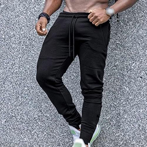 Еластична половината Maiyifu-GJ машка еластична половината со затегнување на џогер хип-хоп тренингот за џемпери, панталони за тенок панталони за