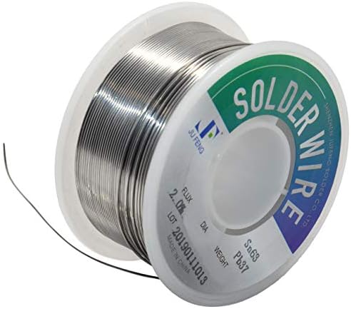 Jacobsparts 63/37 TIN LEAD Rosin Rosin Core Flux Electronics Electronics Soldering Solder Wire, дијаметар од 0,38мм 50g 50g