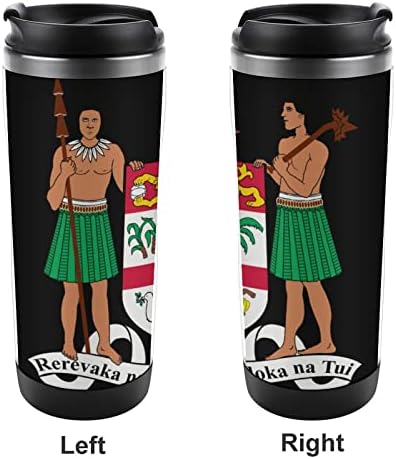 Палто на рацете на Фиџи патуваат чаши за кафе со капаци изолирани чаши од не'рѓосувачки челик двојно wallидно шише со вода