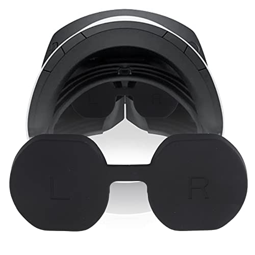 Покрив за заштитник на леќи за PS VR2, мек силиконски VR леќа заштитник задебелен Плејстејшн Плејстејшн VR2 заштитник на леќи Црна PS