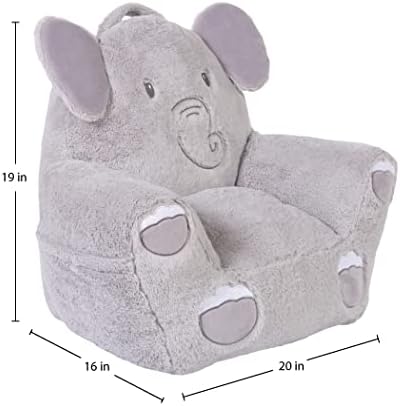 Чаир за карактер на Куддо Бади за мали деца 12-36 месеци-Плус, слон