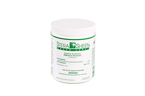 Зелена етикета на Стерја Шин, тегла од 4 фунти, отстранувач на санитатор и млеко, од Перди Производи, arир од 1 x 4 lb