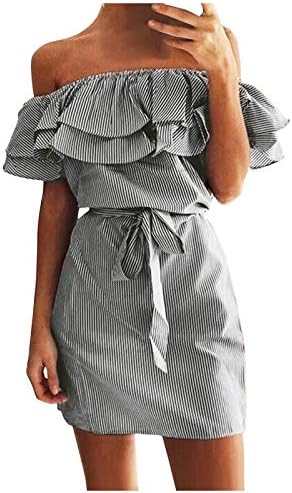 FQZWONG секси фустани за жени надвор од рамото долги ракави формални наметки и вечерни фустани каросерија мини фустан