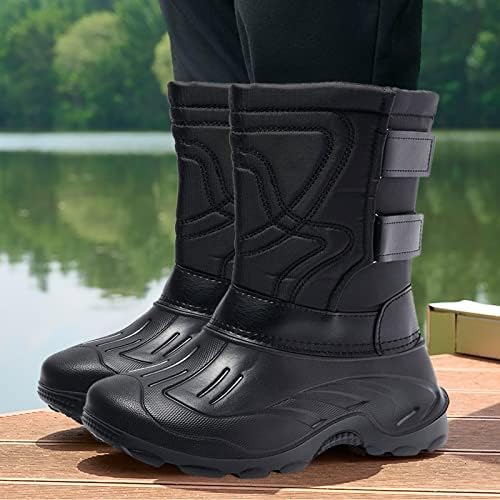 Fasdnendys мажи водоотпорни пешачки чизми руно топли чевли на отворено ски -чизми водоотпорни диелектрични чизми за мажи за мажи