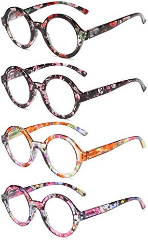 Беви Дами Стилски Очила За Читање Тркалезен Читач Со Пролетни Шарки Голема Вредност Очила Читатели За Жени