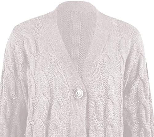 Collенска цврста боја плус големина на кардиган премија плетен џемпер со голем џемпер џемпери со долг кардиган