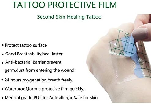 Тетоважа Последователна Нега Водоотпорен Завој Ролна-Екстра Голема Тетоважа Покријте Го Второто Заздравување На Кожата Заштитен Јасен