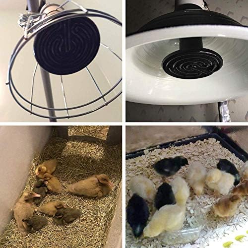 100W 2 пакувања керамички топлински ламби инфрацрвена инфрацрвена рептил топлина емитер грејачи светилки за домашно милениче бродорот кокошка