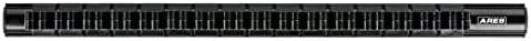 Арес 62026 - црна држач за алатки за рачни 16,5 инчи - Алуминиумски железнички продавници до 16 шрафцигери или мали алатки и ја