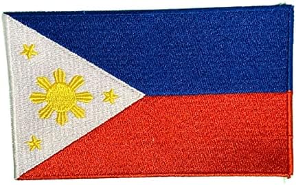 Филипини знаме извезено лепенка за знаме на железо на националниот амблем