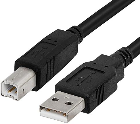 CMPLE - USB кабел за печатач 3FT машки до машки USB 2.0 A до B кабел USB тип Б печатач Кабел Компатибилен со печатач со инк -џет,