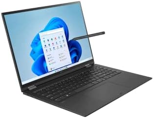 LG 2022 Најновиот Грам 16 2-во - 1 Лаптоп Со Екран На Допир, 12 Јадра Intel Evo Платформа i7-1260P, WQXGA IPS DCI-P3 99%, Wi-Fi 6E, DTS X Ultra,