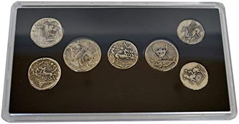 Esија Креации Магна Грција Историска Реплика 7 Сребрени Монети-Античка Грција-Сикли