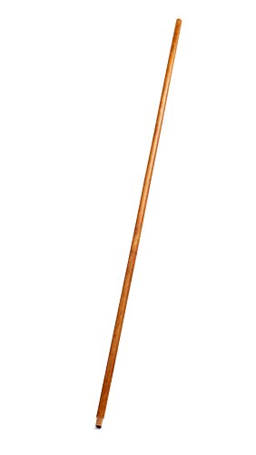 Гумена комерцијални Производи Метла Рачка Со Навој Врвот, 60-Инчен лакирани дрво рачка За Чистење На Подот/Убедливо Во Домот / Канцеларија,