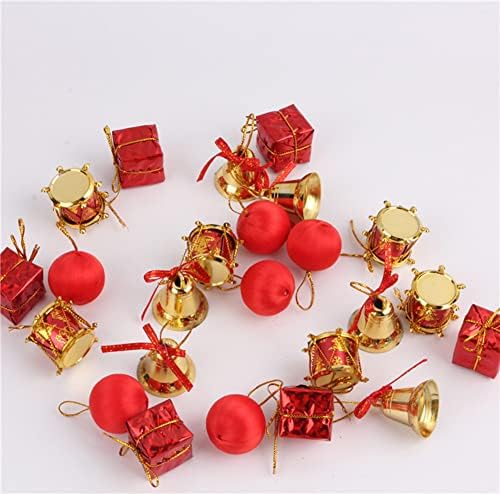 24 парчиња украси за новогодишни елки, украси за новогодишни божиќни божиќни божици со виси јаже, расипнички божиќни украси за материјали
