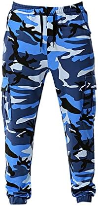 Ymosrh џогер панталони за мажи камуфлажа со џогирање панталони на отворено спортски фитнес машки случајни пантолони за опуштено