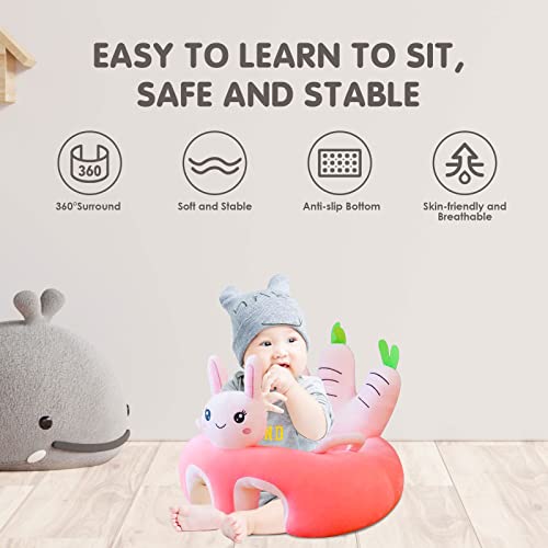Рехомија Бебето Подното седиште Научете да седите со лежиште покритие симпатична кадифен бебе учење за седење стол за новороденчиња