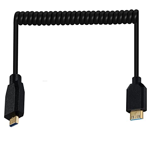 Awaduo HDMI 2.1 кабел микро HDMI машки тип Д до мини HDMI маж од типот Ц продолжение, кабел за продолжување, ултра пролет со голема брзина HDMI