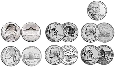Џеферсон Никел Банкари Торба Почетник Монета Во Собата | Деца Стартер Колекција | 17 Вистински Сад Монети | Платно Торба - Американски Паричка
