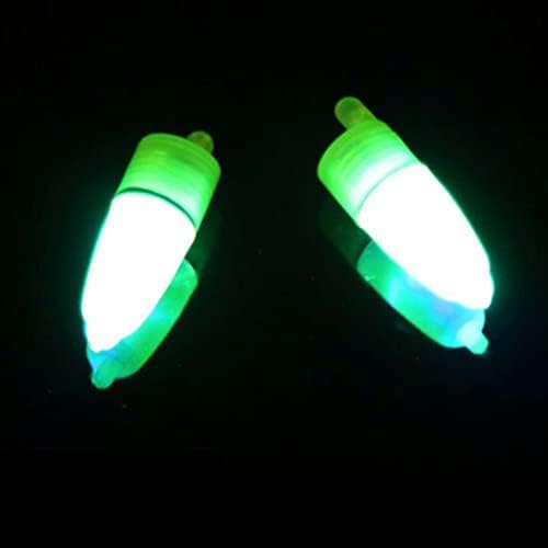 Inoomp LED ноќен риболов алармни ламби за риболов со двојни прстенести bellвончиња Индикатор за риболов риба мамка преносни