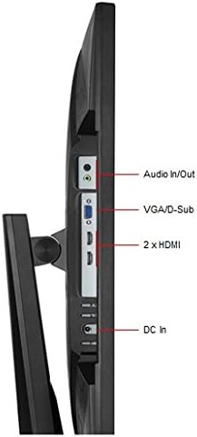 ASUS VG245H 24 inchFull HD 1080p 1ms Двојна HDMI Конзола За Нега На Очи Игри Монитор Со FreeSync/Адаптивна Синхронизација, Црна, 24-инчен